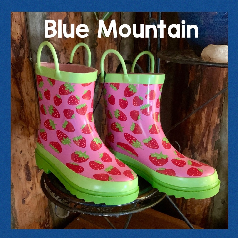 Blue Mountain ~ girls rain boots ~ 9/10